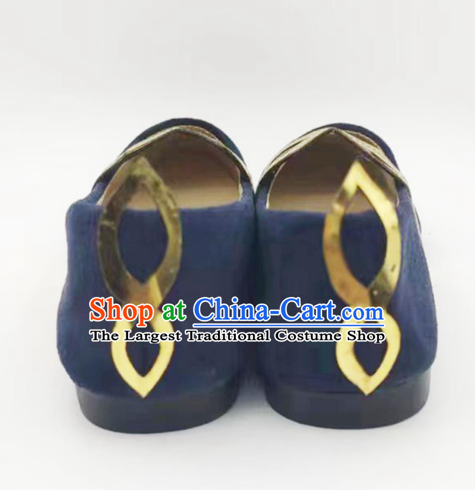 Genshin Impact Baishu Cosplay Shoes Female Round Toed Suede Shoes