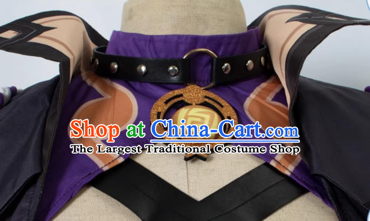 Genshin Impact Arataki Itto Cosplay Costume Set Male Hanasaka Hokai Cosplay Outfit for Anime and Game