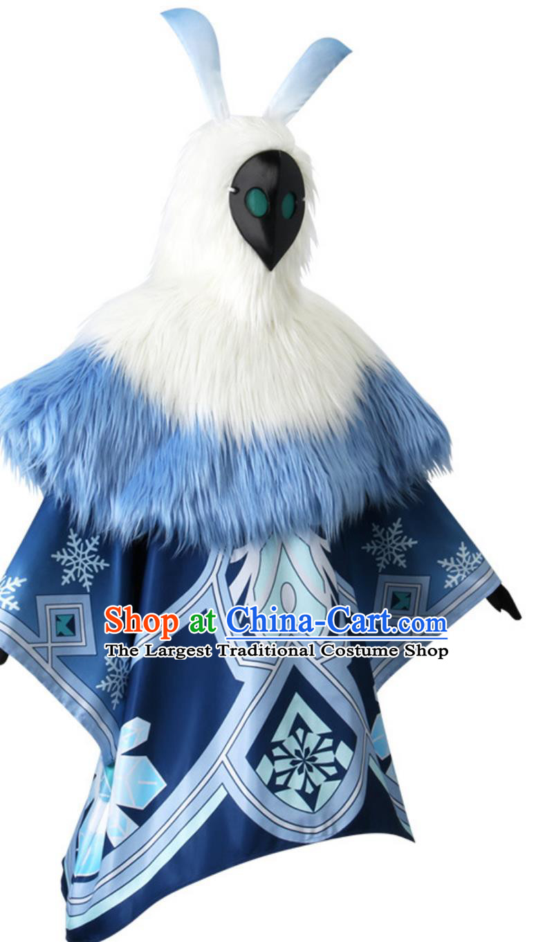 Genshin Impact Abyss Mage Cosplay Costume Ice Element with Puppet Headgear