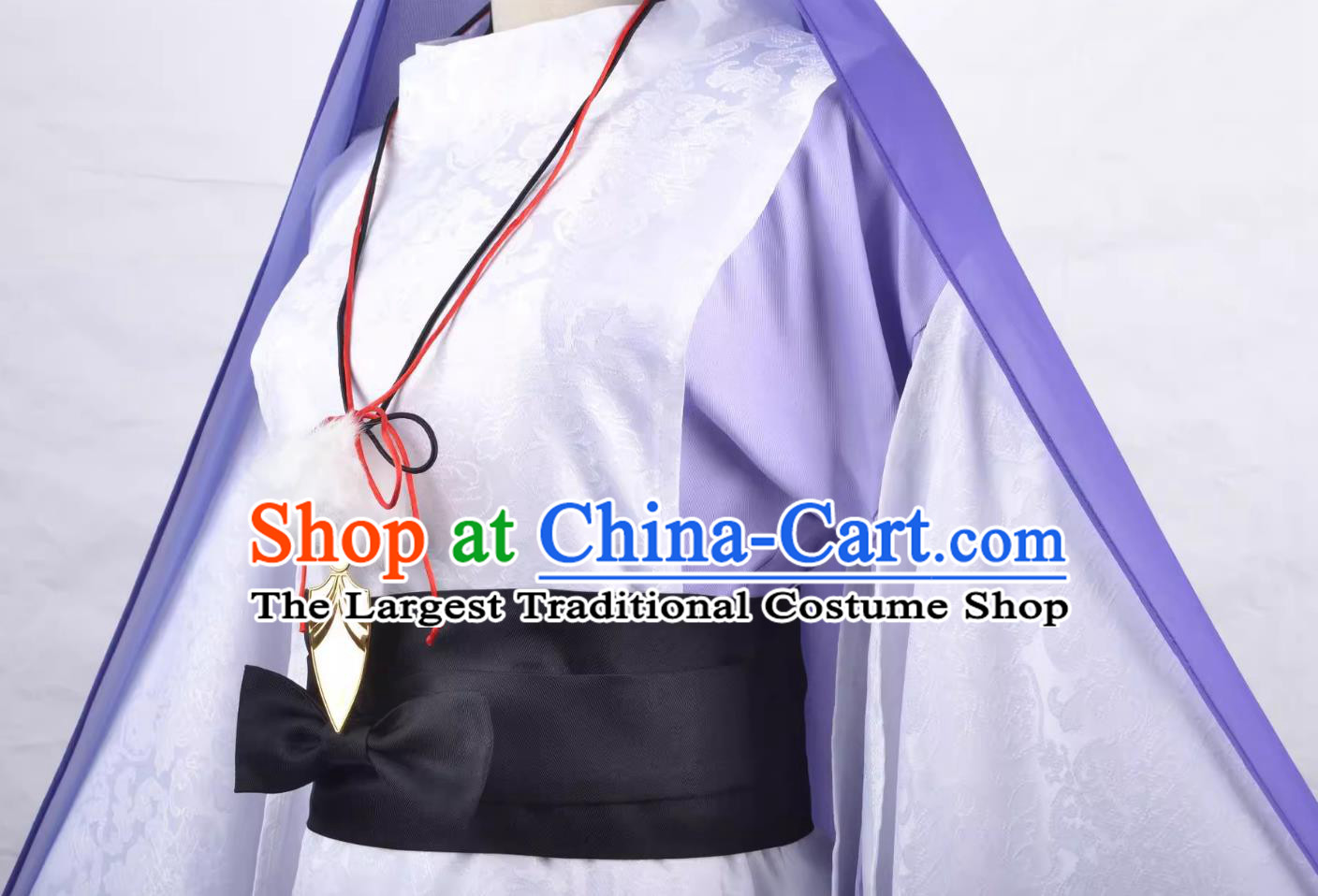 Genshin Impact Baisan Cosplay Costume Ancient Chinese Style Wafu Anime and Game Outfit Set
