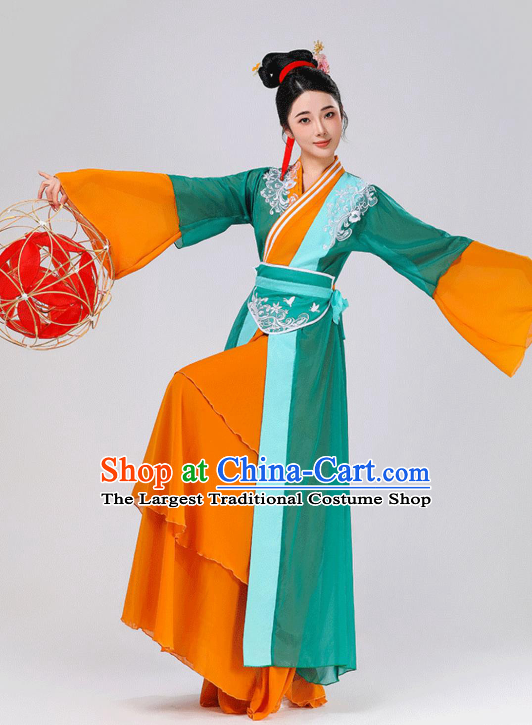 Chinese Lantern Festival Classical Dance Clothing China Song Dynasty Young Woman Costume Traditional Hanfu Dresses