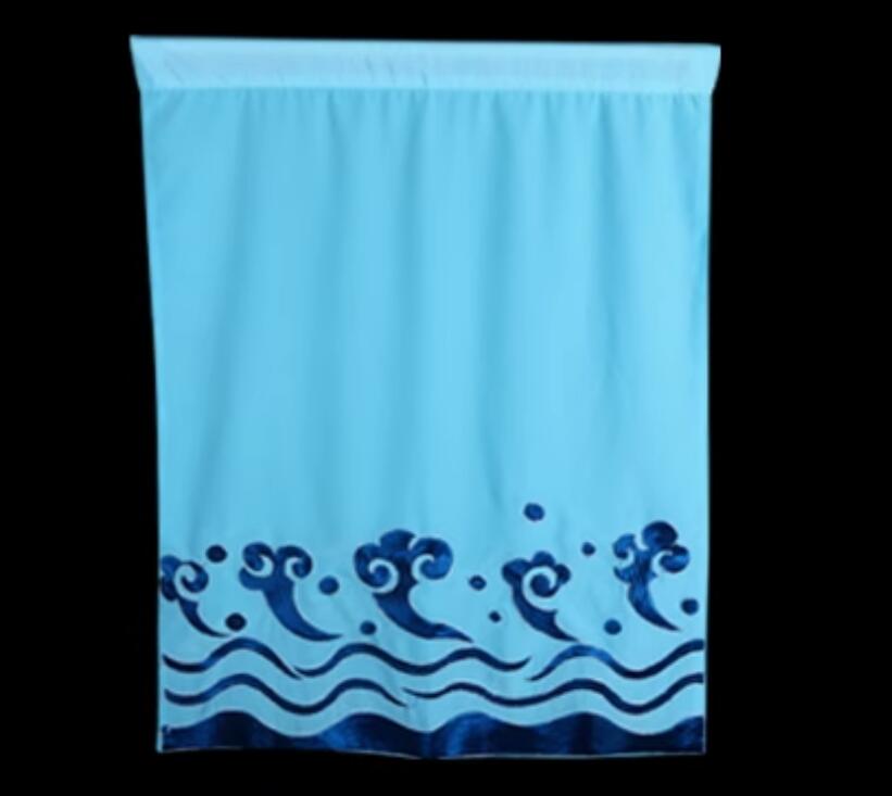 Handmade Beijing Opera Banner Chinese Perking Opera Flag Blue Ripple Flag