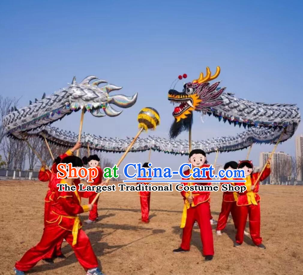 Chinese Dragon Dance Net Costume Celebration Parade Black Dragon Costume Professional Competition Dragon Dancing Prop