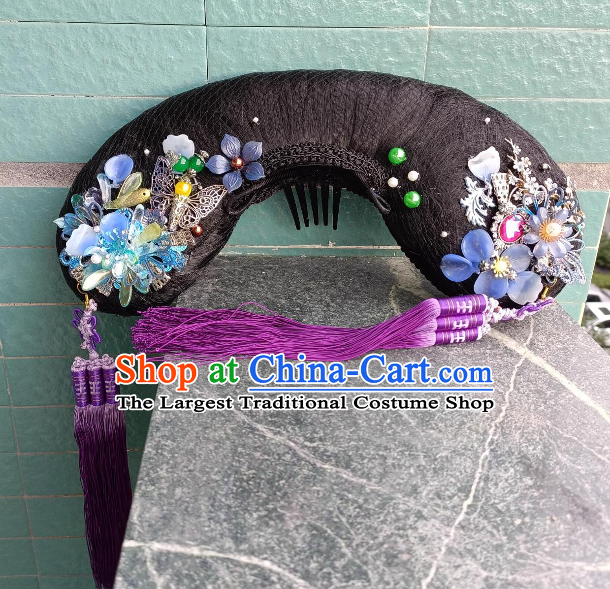 Empresses In The Palace Lady Cao Noble Headdress Chinese Qing Dynasty Consort Hairpiece Royal Gege Xiuhe Headwear