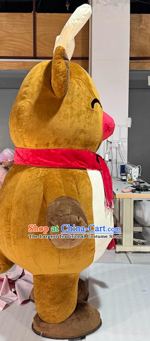 Christmas Reindeer Inflatable Cartoon Costume Halloween Event Performance Mascot Clothing