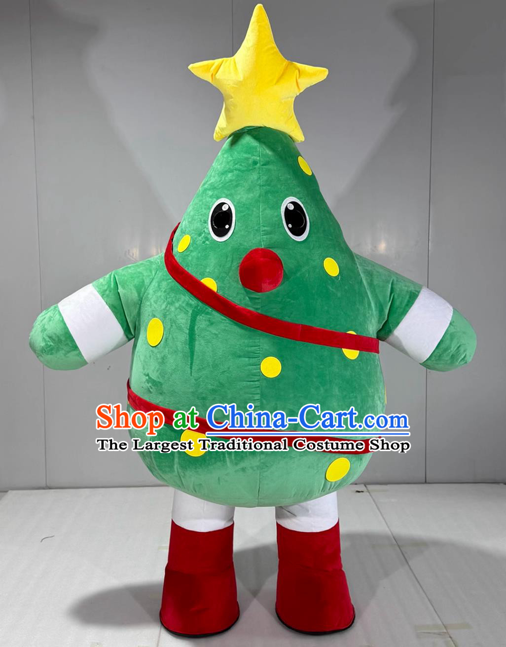 Christmas Tree Inflatable Cartoon Costume Halloween Event Performance Star Mascot Clothing