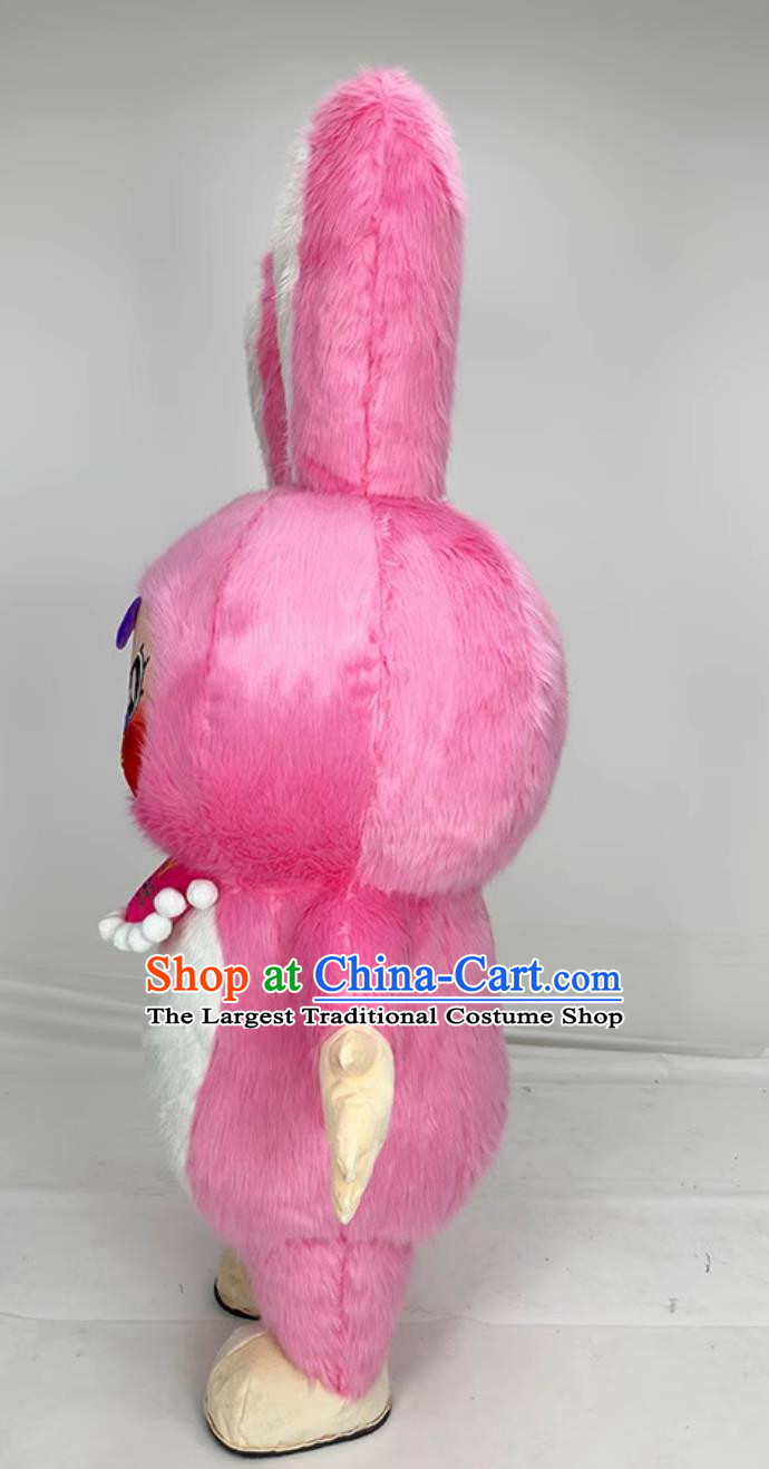 Baby Three Years Old Large Designer Toy Cartoon Inflatable Costume Annual Party Walking Prop Mascot Rosy Rabbit Suit