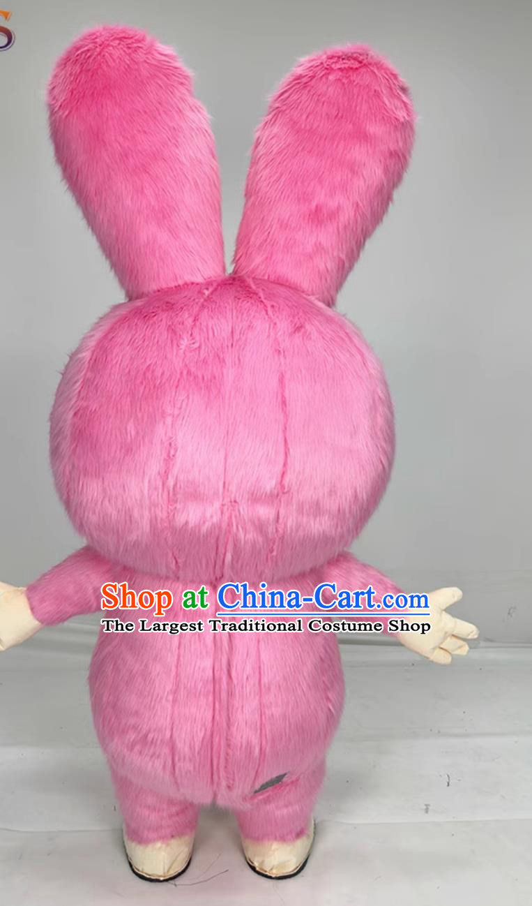 Baby Three Years Old Large Designer Toy Cartoon Inflatable Costume Annual Party Walking Prop Mascot Rosy Rabbit Suit