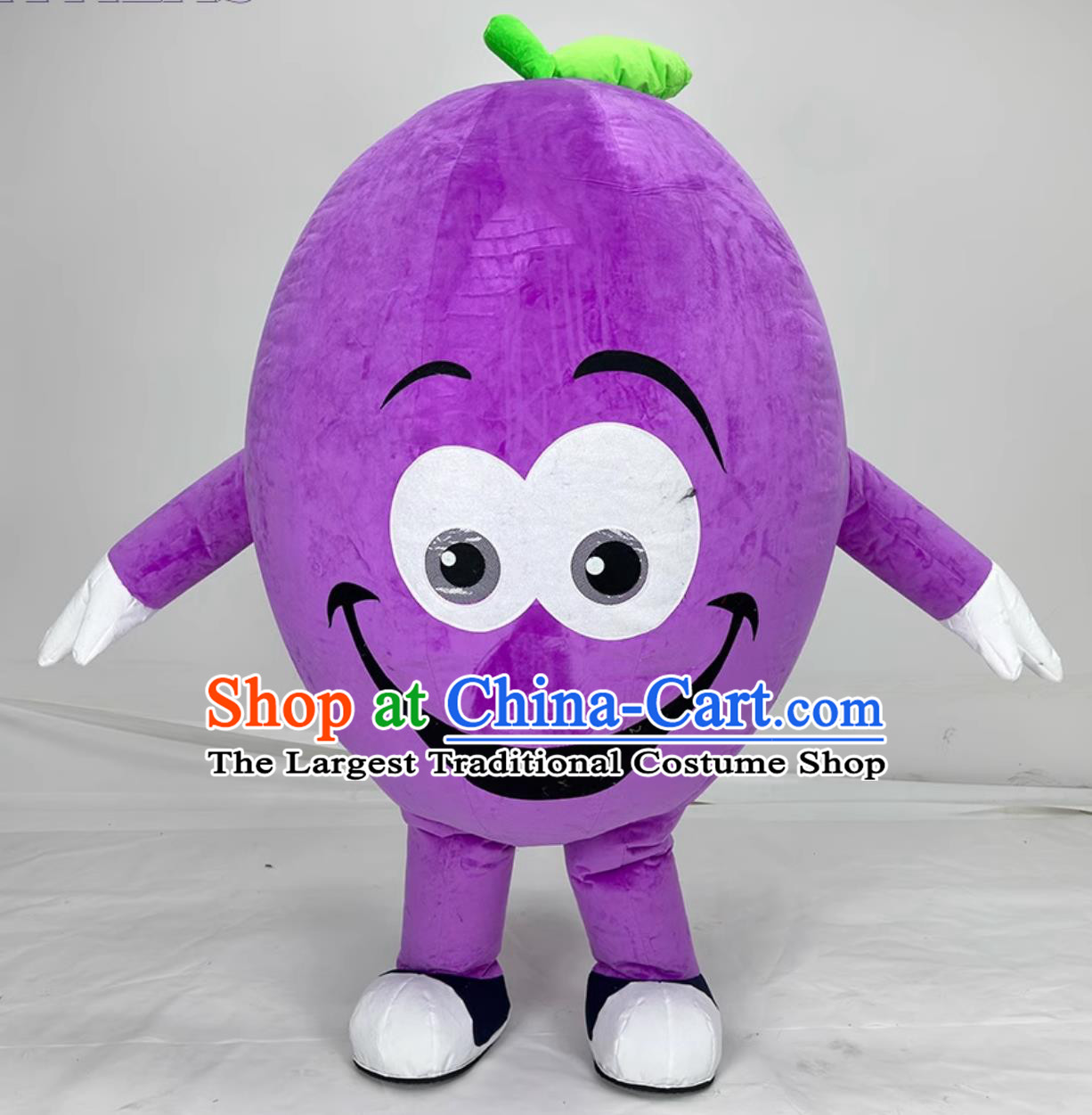 Purple Grape Cartoon Inflatable Costume Fruit Sports Event Walking Prop Festival Mascot Clothing