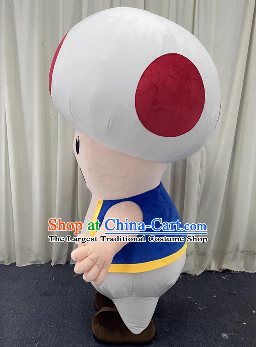 Mushroom Head Boy Inflatable Costume Sports Event Annual Party Doll Suit New Year Mascot Clothing