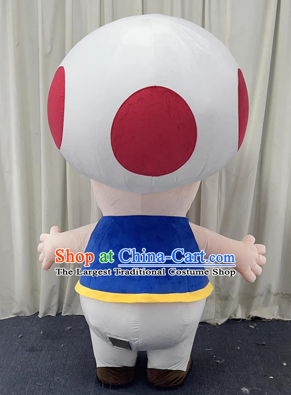 Mushroom Head Boy Inflatable Costume Sports Event Annual Party Doll Suit New Year Mascot Clothing
