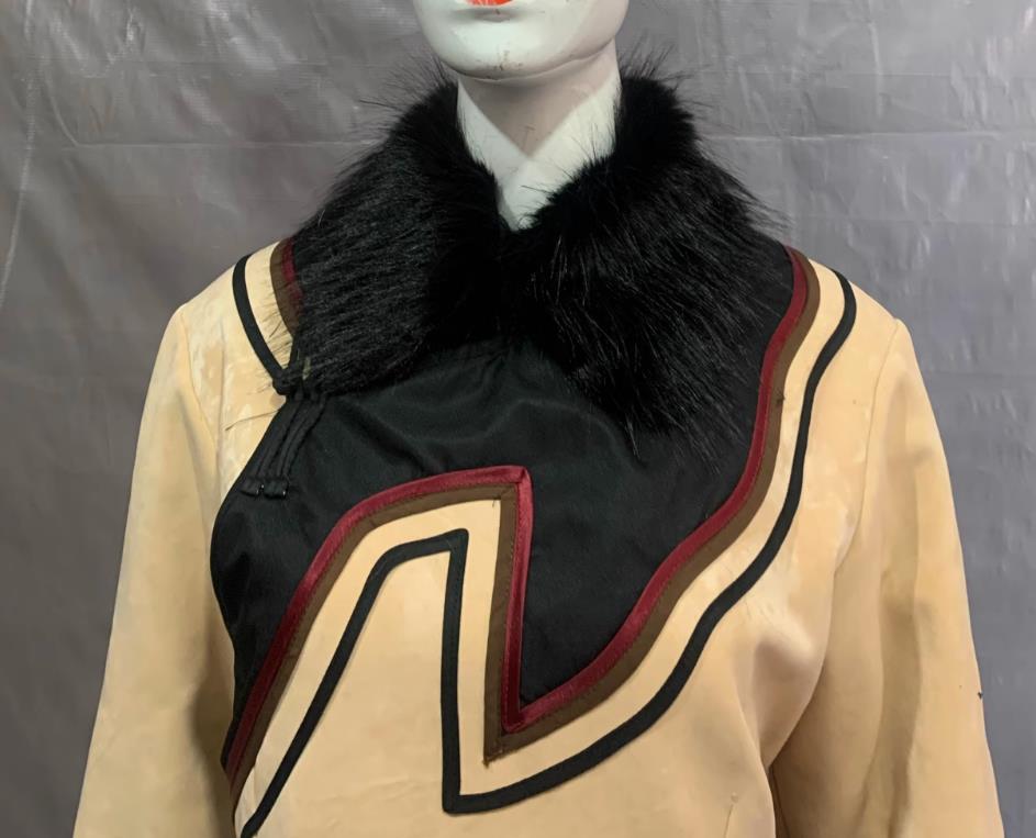 Oroqen Ethnic Costume Men Chinese Minority Performance Dance Attire