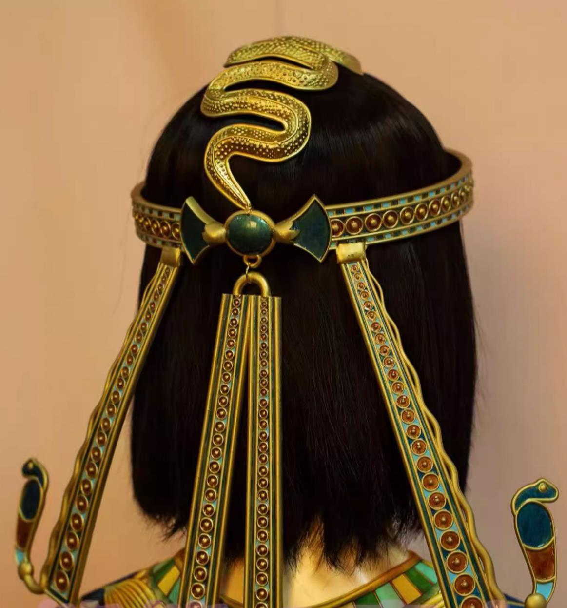 Handmade Tutankhamun Crown Traditional Egyptian Replica Headpiece Queen Headwear