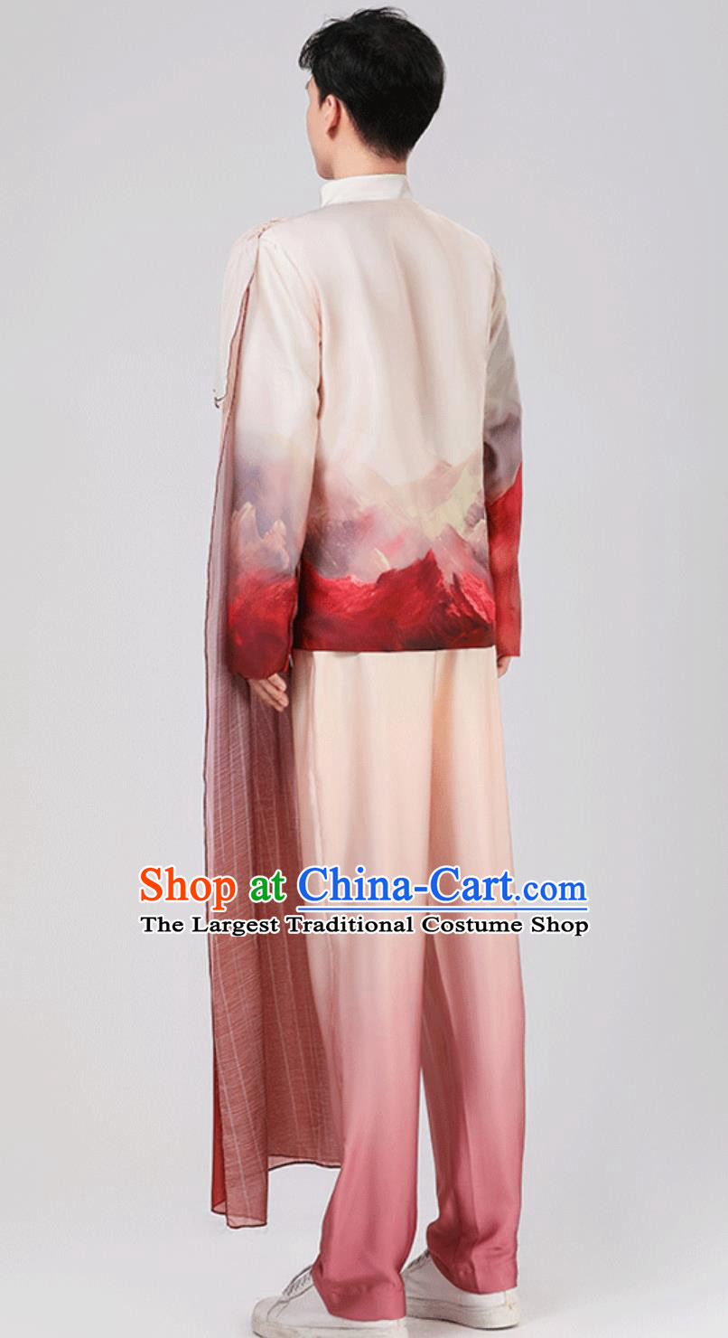 Chinese Dance Outfit Modern Dance Suit Traditional Tang Suit