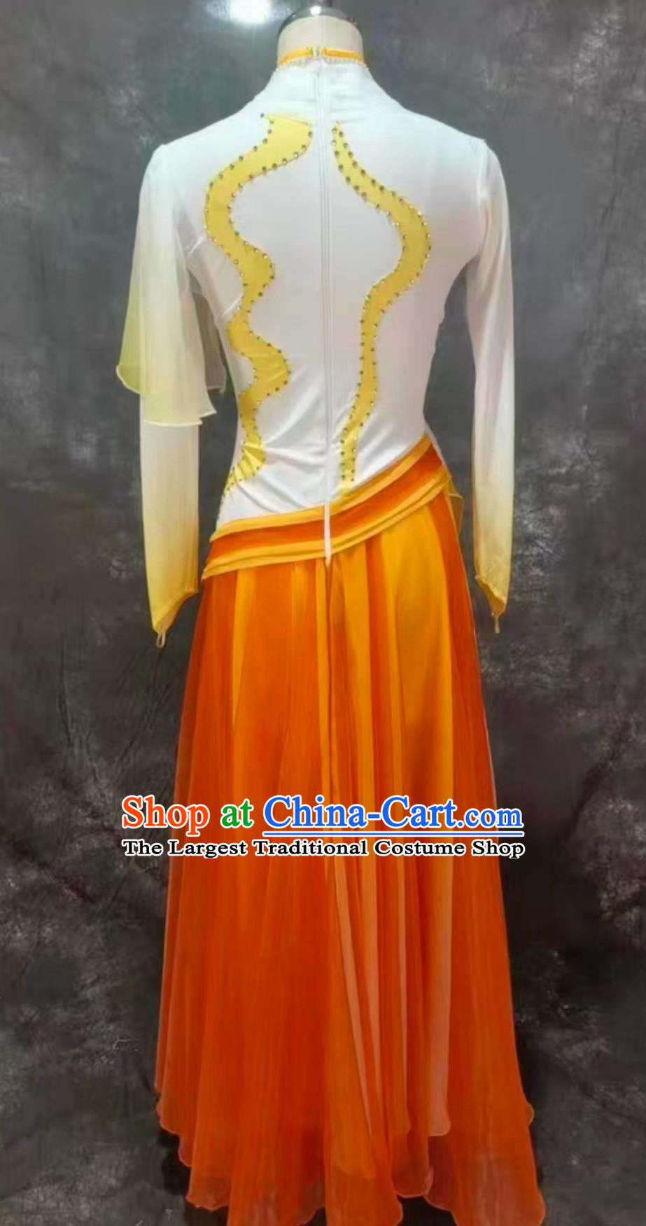 Classical Dance Costume Women Flowy Dress Chinese Stage Performance Clothing
