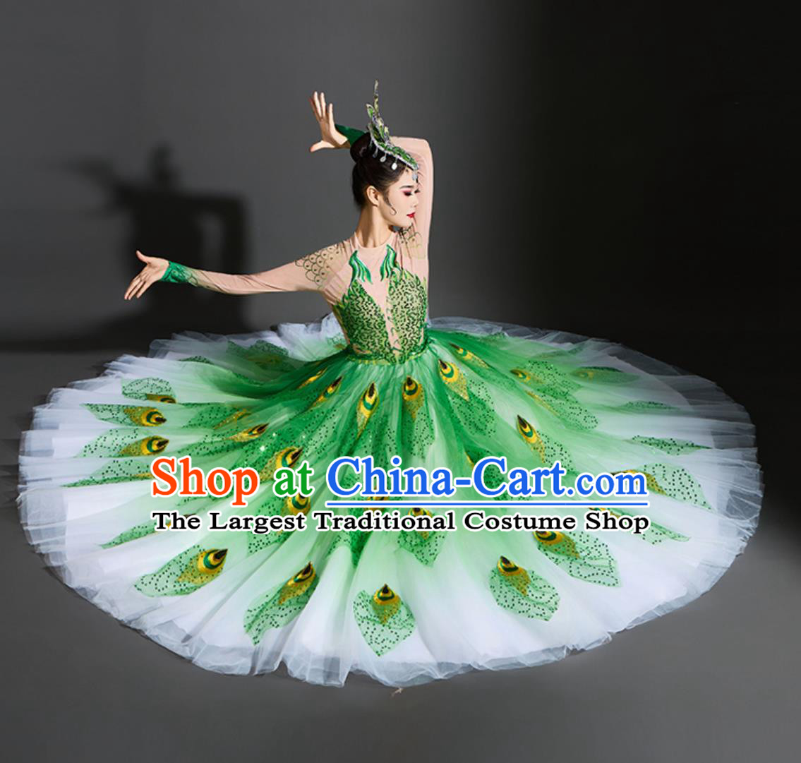 Peacock Dance Dress Yang Liping Spirit Of The Bird Performance Costume Women Dance Clothing