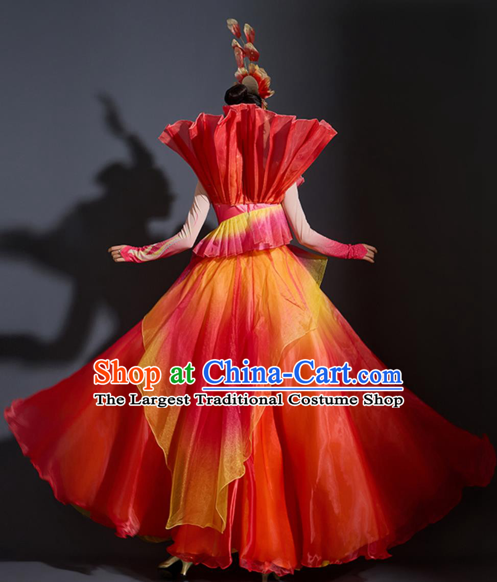 Opening Dance Dress Women Classical Performance Costume Phoenix Blossom Spring Festival Gala Stage Attire