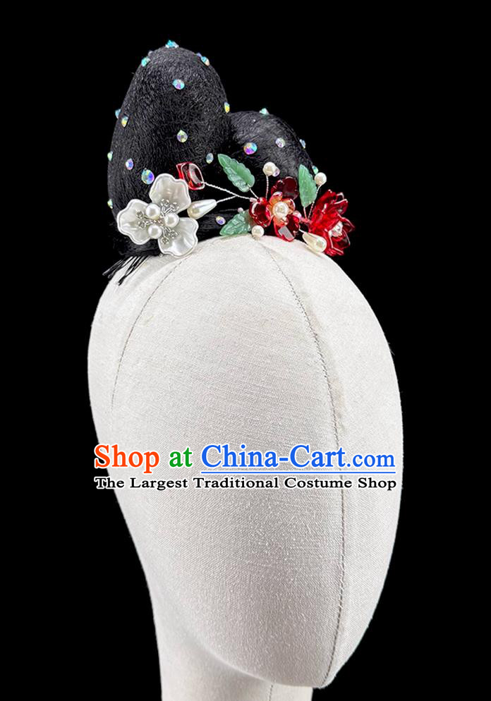 Classical Dance Headdress Chinese Stage Performance Solo Dance Wig Children Hair Accessory