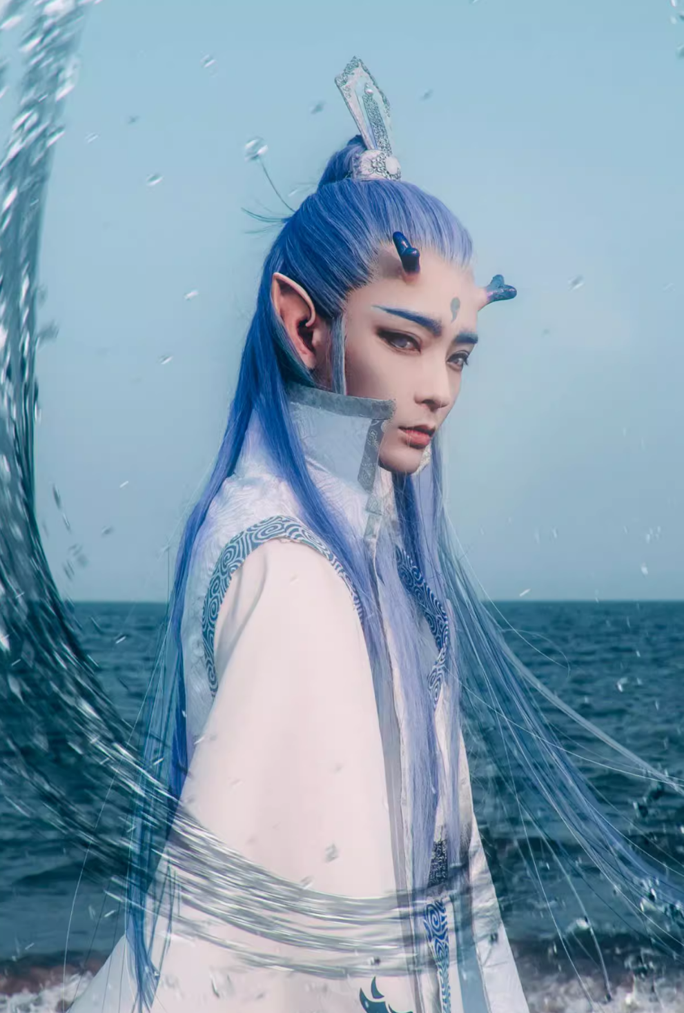 China Ne Zha Rebirth Movie Ao Bing Costume Asian Traditional Na Zha Reborn Dragon Royal Prince Clothes