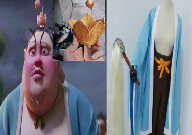 Nezha Reborn Movie Sifu Tai Yi Zhen Ren Taichi True Men Costumes and Coronet Complete Set