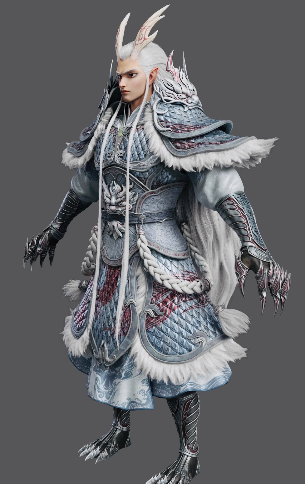 Nezha Reborn Movie Ao Guang Dragon King of the East Sea Armor Ne Zha Aoguang Na Zha Dragon King Armors Complete Set