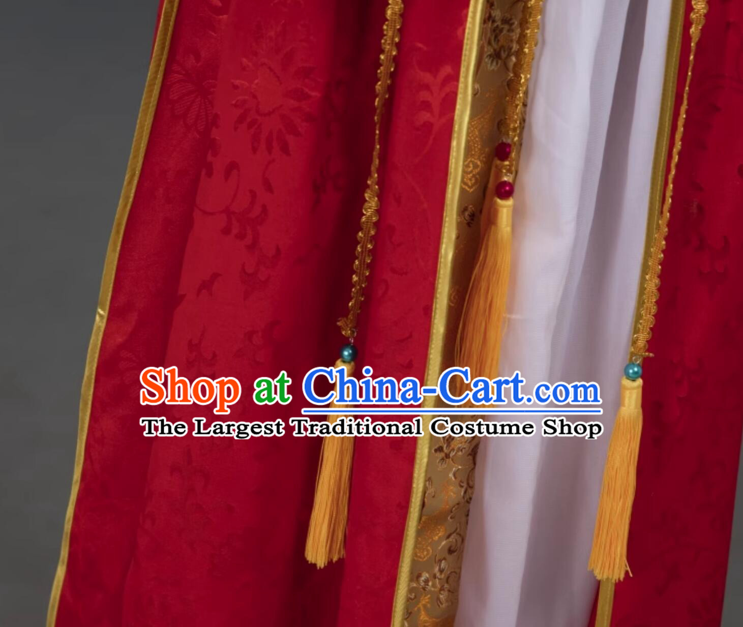 Ancient Chinese Swordsman Costume Super Hero Red Outfit Cosplay Gavin Splendid Glimpse Clothing