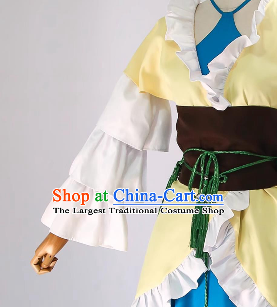 Ancient China Fairy Hanfu Dress Chinese Cartoon Fox Spirit Matchmaker Tushan Rongrong Attire Costume