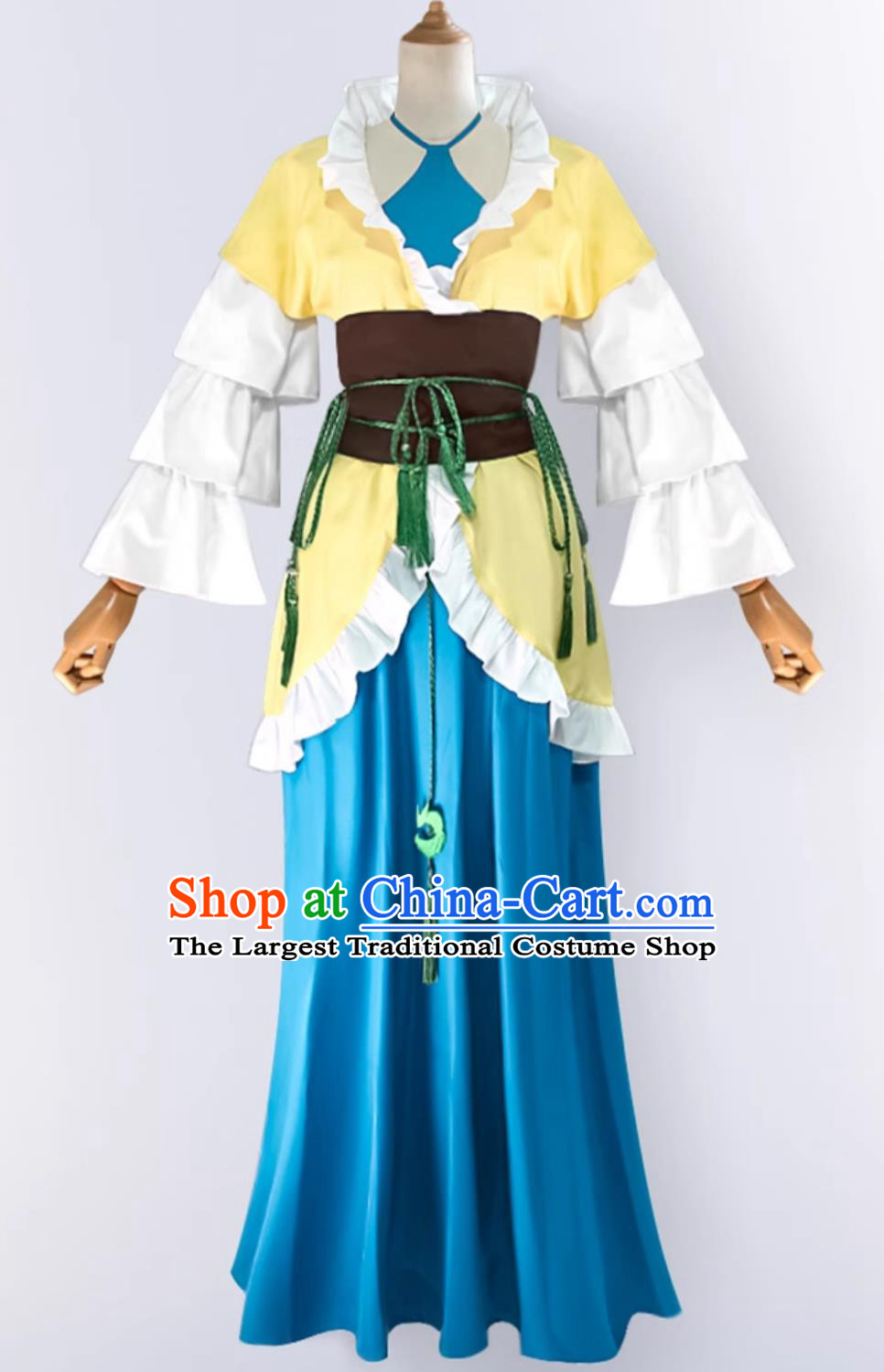 Ancient China Fairy Hanfu Dress Chinese Cartoon Fox Spirit Matchmaker Tushan Rongrong Attire Costume