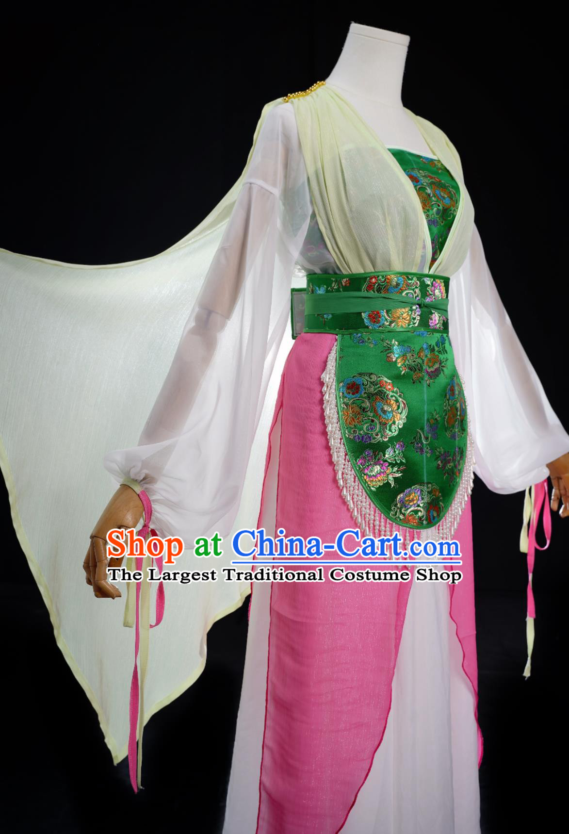 Chinese TV Series The Legend of White Snake Cai Yin Replica Costume Traditional Hanfu Dress Ancient China Servant Girl Clothing