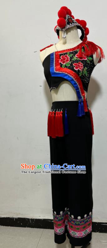 Red Dragonfly Dance Costume Ethnic Costume Stage Performance Costume