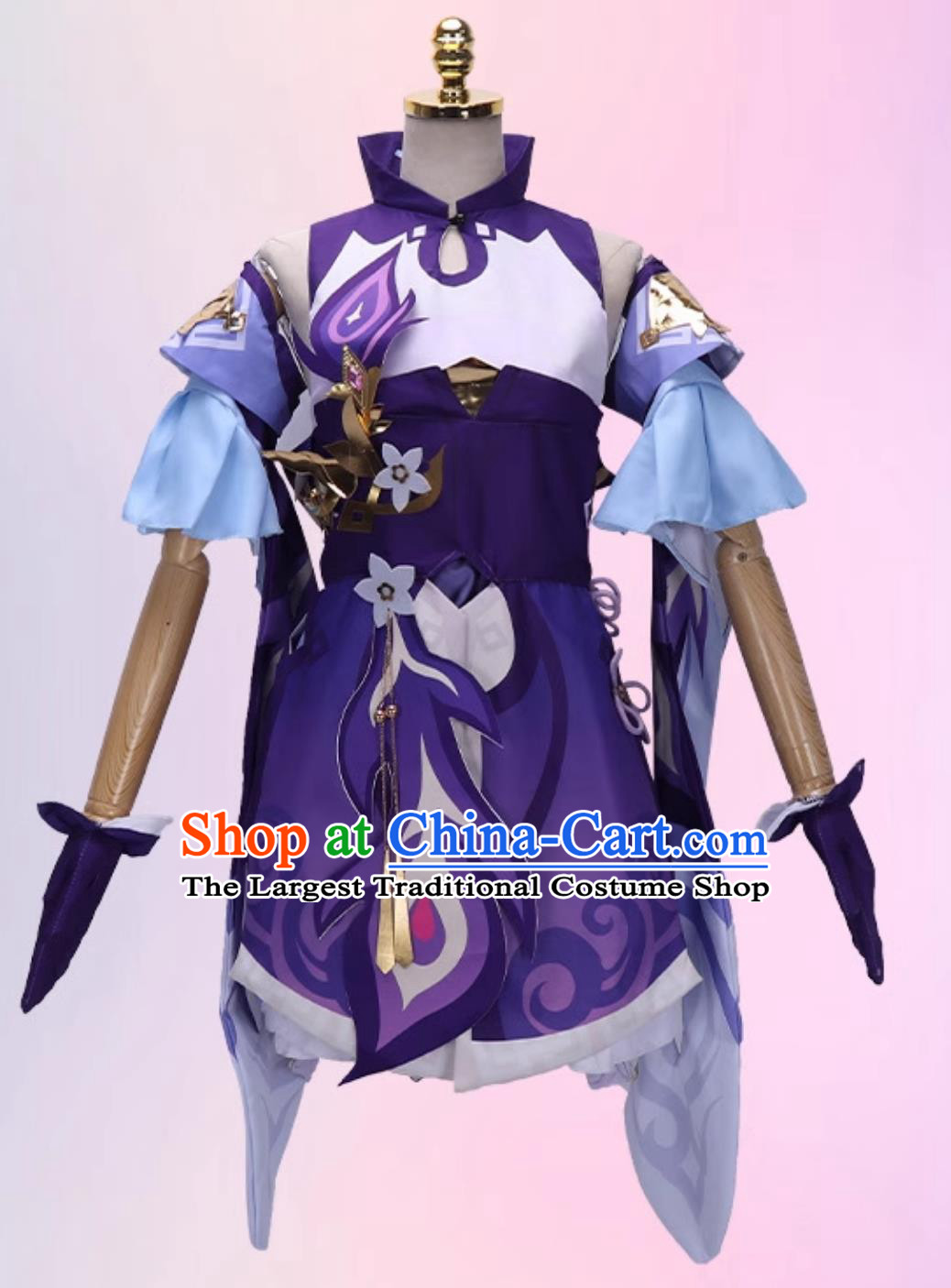 Genshin Impact Keqing Cosplay Costume Liyue Qixing Casual Outfit Game Cute Style Cosplay Apparel