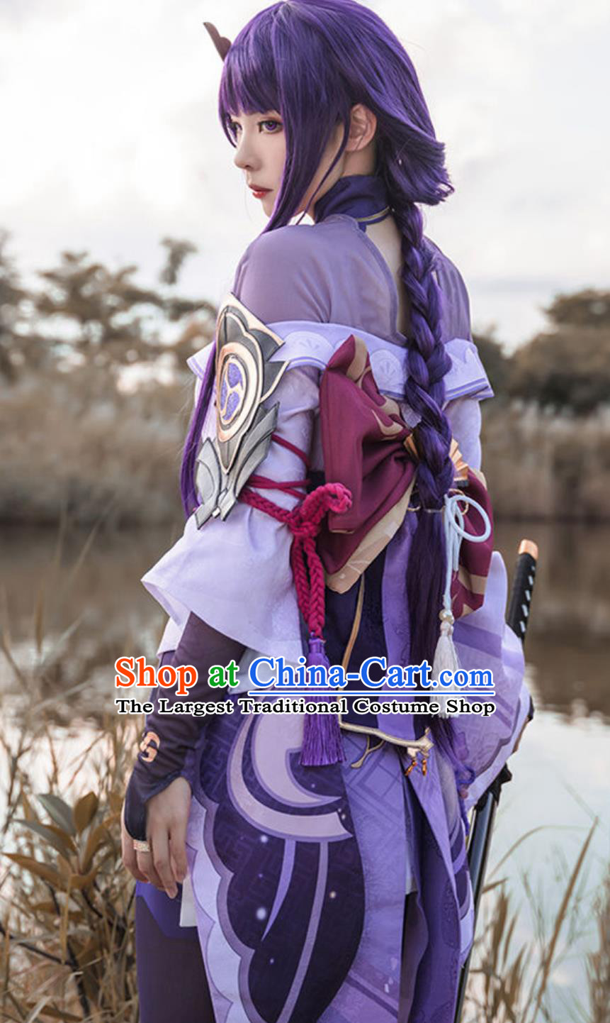 Genshin Impact Cosplay Raiden Shogun Ei Raiden Shogun Human Form Cosplay Set