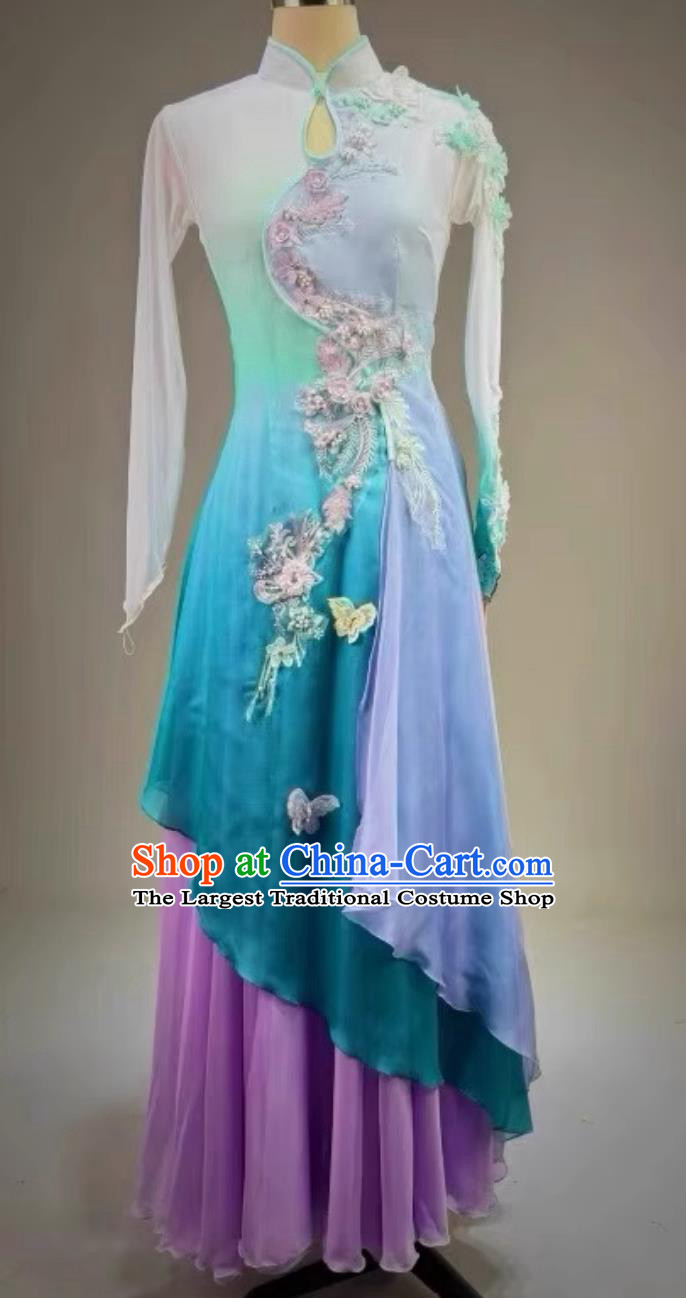 Classical Dance Performance Costume Fragrant Shadows Under The Moonlight Performance Outfit Female Group Dance Flowing Color Changing Dance Attire
