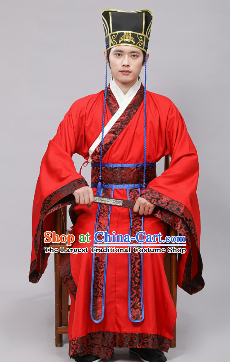Confucian Ceremony Offering Plaque Lantern Music Performance Costume Bayi Dance Ancient Hanfu Attire