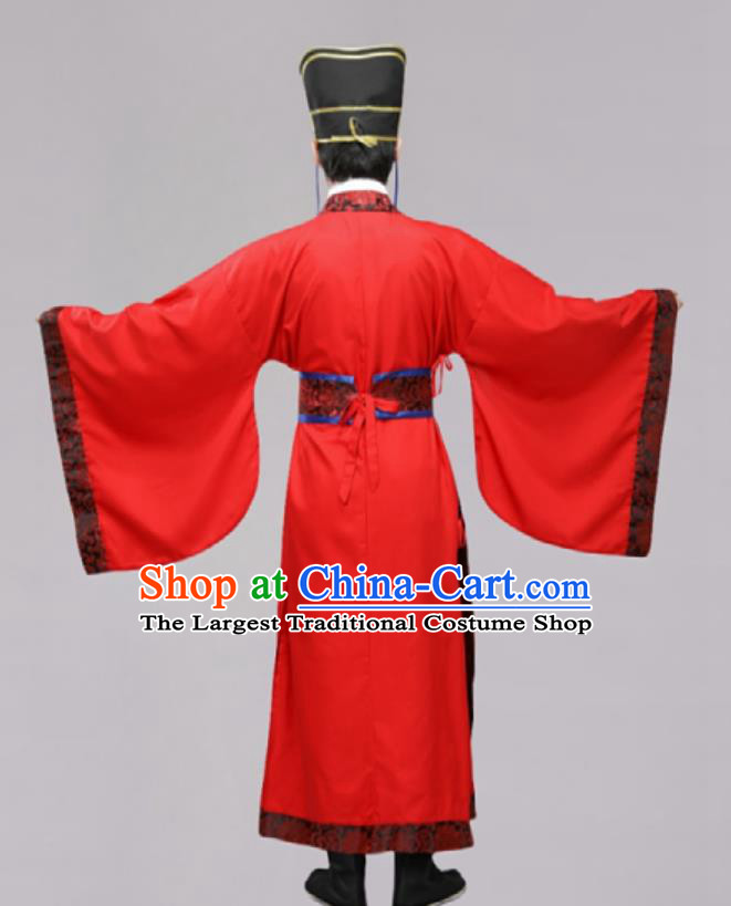 Confucian Ceremony Offering Plaque Lantern Music Performance Costume Bayi Dance Ancient Hanfu Attire