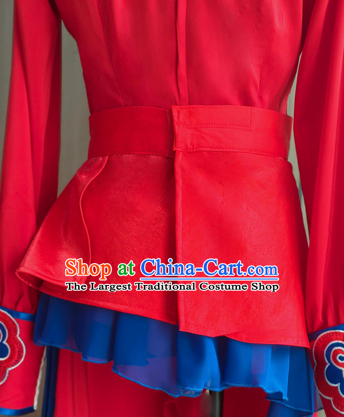 Opening Dance Drum Costume Jiaozhou Yangko Costume Yingge Ethnic Mongolian Dance Costume Stage Performance Costume