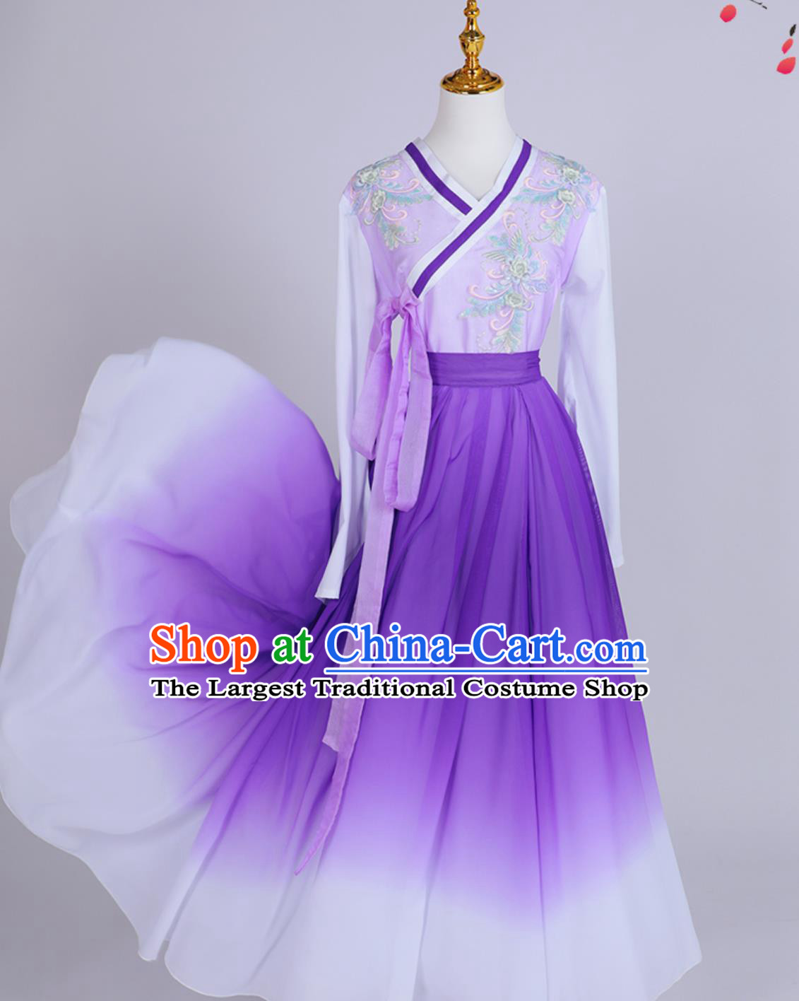 Ethnic Korean Dance Costume Performance Dance Dress Long Skirt Hanbok Female Group Performance Costume