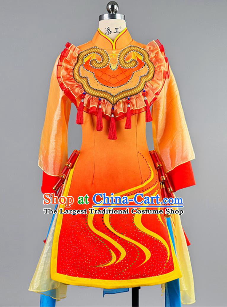 Festive Opening Dance Song And Dance Performance Costume Ethnic Square Dance Set Yangko Performance Costume
