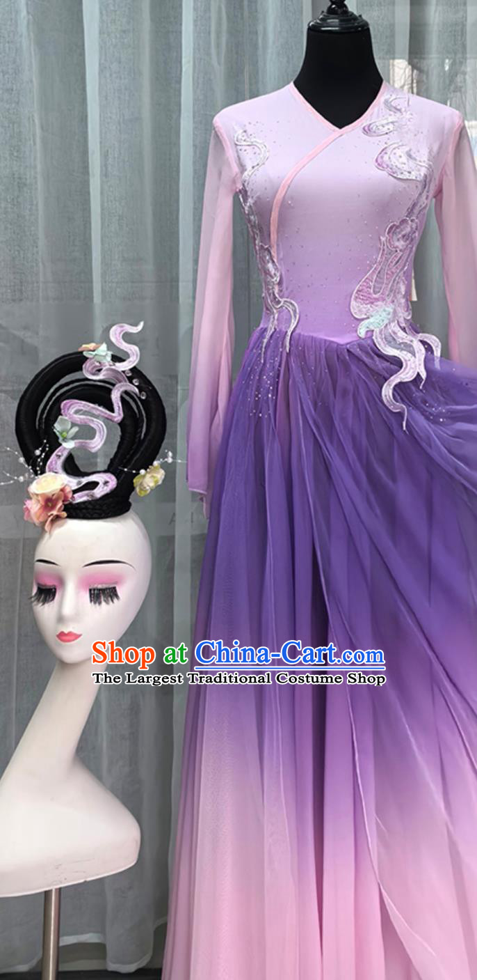Chinese Classical Dance Costume Women Performance Yi An Drunk Play Ancient Style Dress Umbrella Dance Clothing