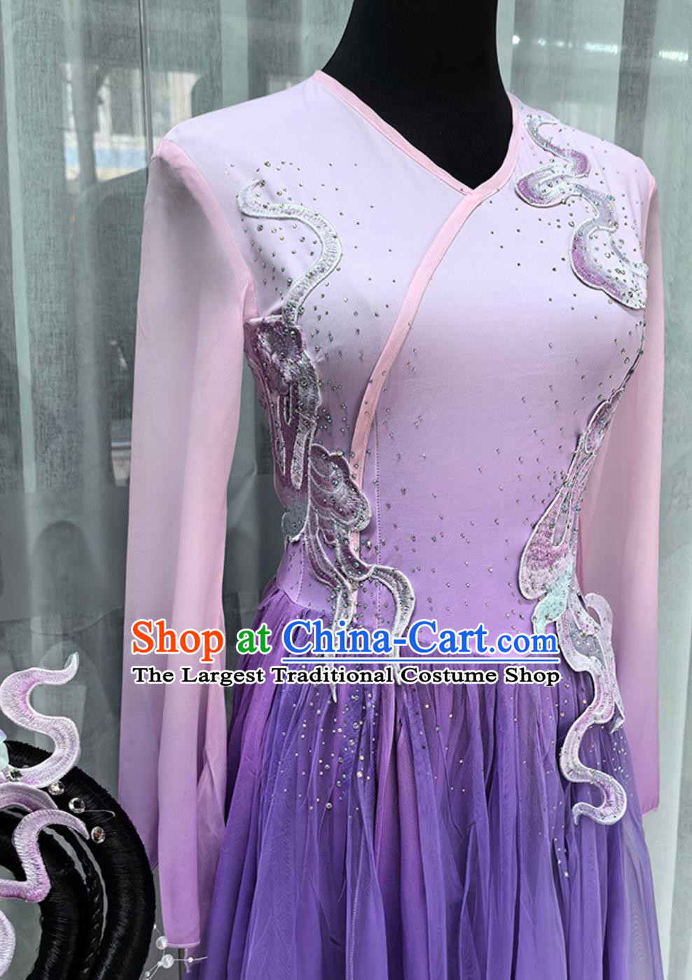 Chinese Classical Dance Costume Women Performance Yi An Drunk Play Ancient Style Dress Umbrella Dance Clothing