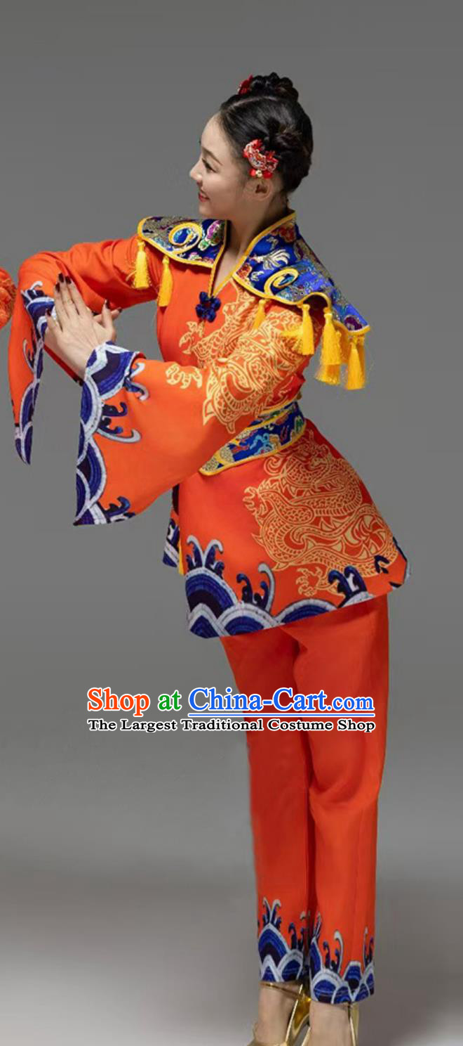 New Year Costume Chinese Folk Dance Clothing Stage Performance Yangko Dance Outfit