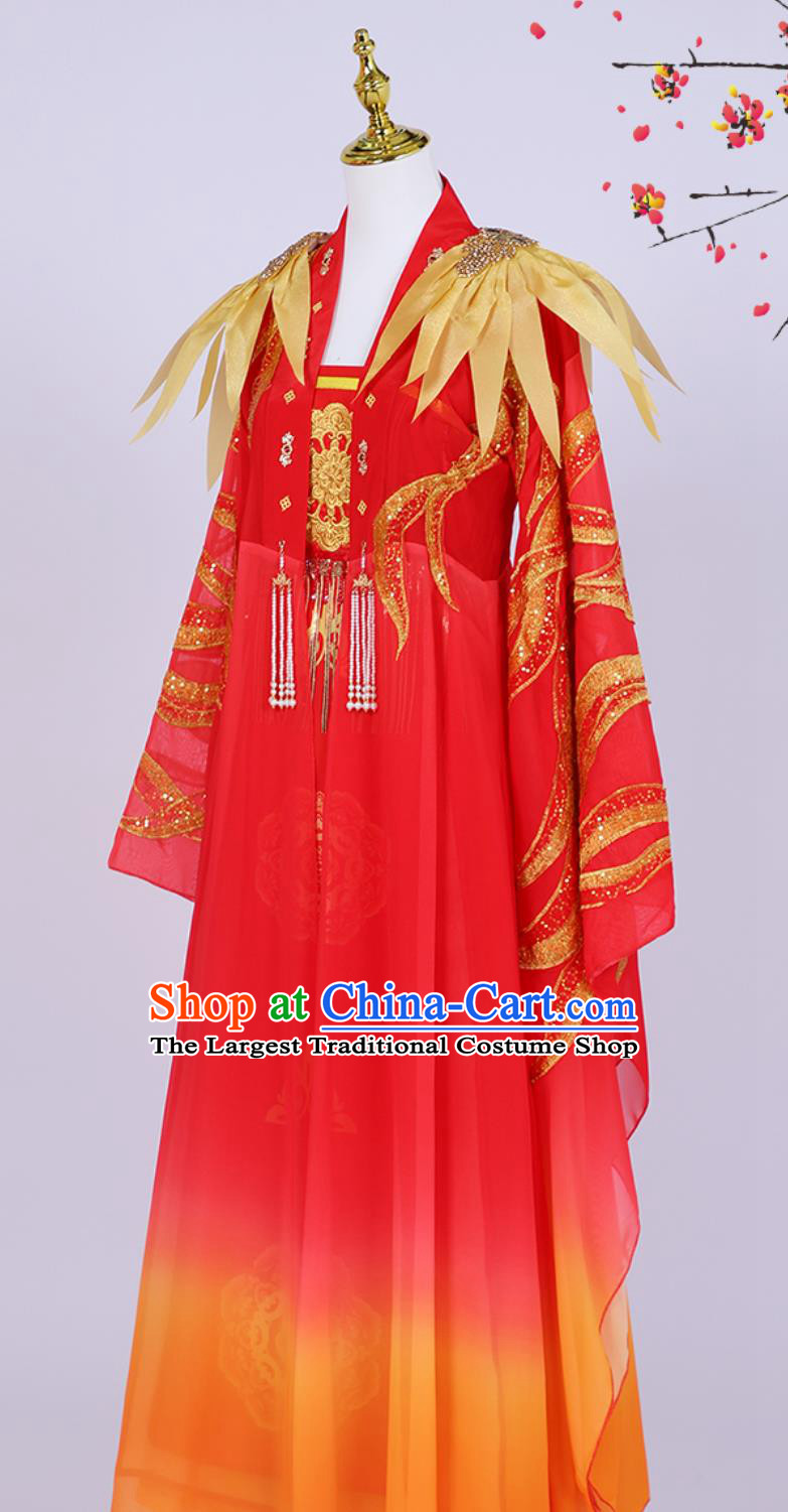Landscape Poetry Performance Costume Chinese Classical Dance Clothing Han Tang Style Tang Shi Yi Spring Festival Gala Wide Sleeves Dress