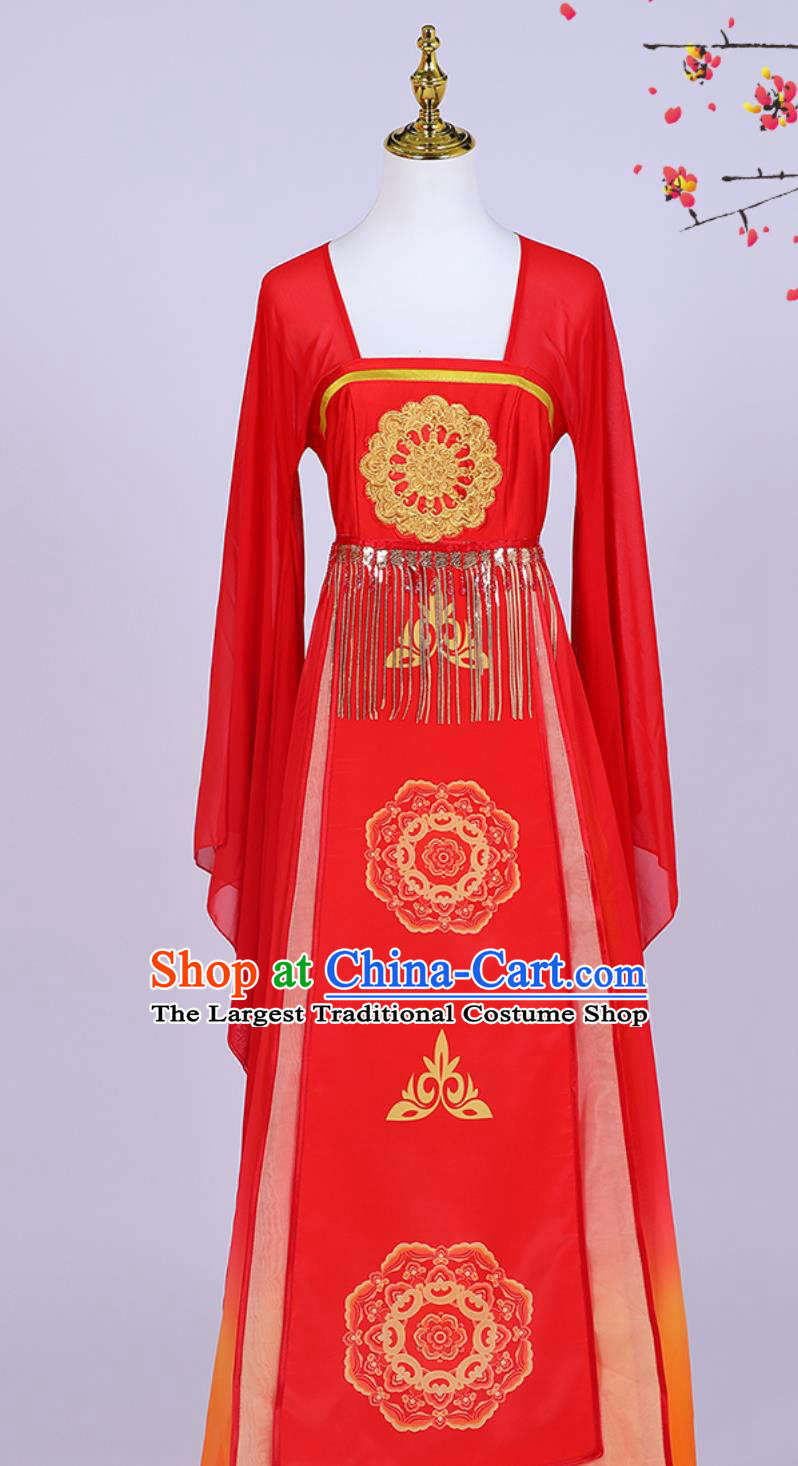 Landscape Poetry Performance Costume Chinese Classical Dance Clothing Han Tang Style Tang Shi Yi Spring Festival Gala Wide Sleeves Dress