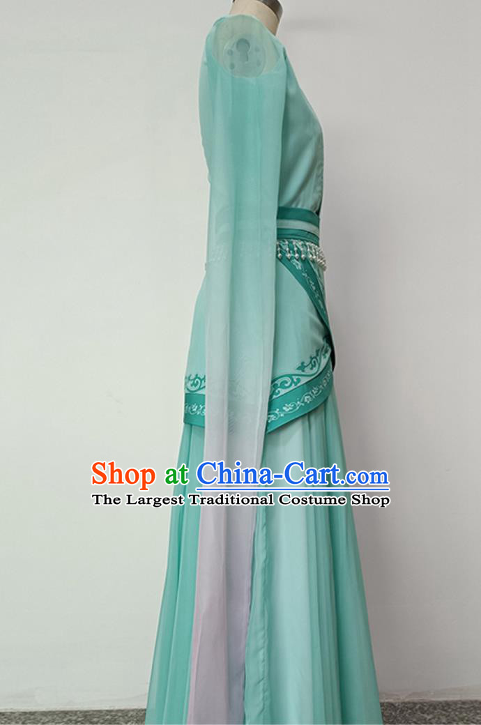 Spring Outing Classical Dance Performance Costume Traditional Chinese Style Ethereal Practice Dance Dress Green Hanfu