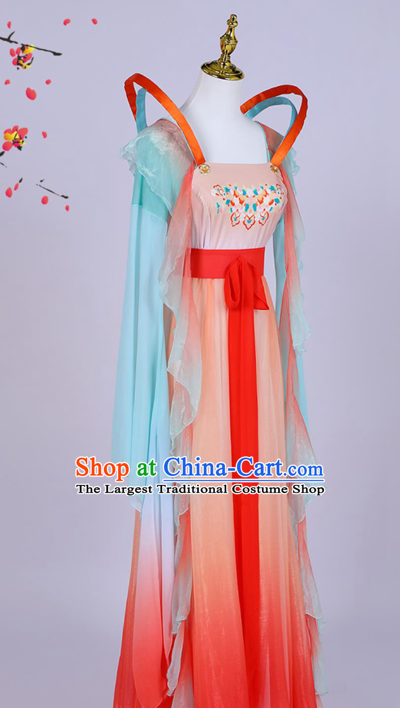 Classical Dance Han Tang Dance Costume Xia Hui Original Daughters Love Clothing Fish Lantern Chinese Style Dance Dress