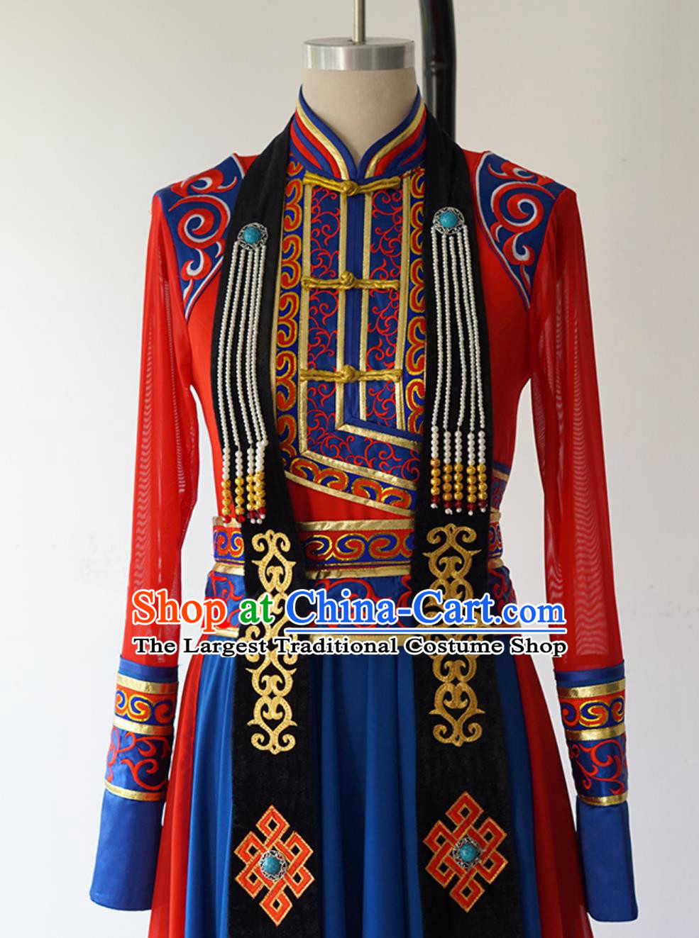 Chinese Ethnic Minority Dance Costume Mongol Stage Performance Outfit Lotus Award Wind Knows The Way Home Mongolian Dress