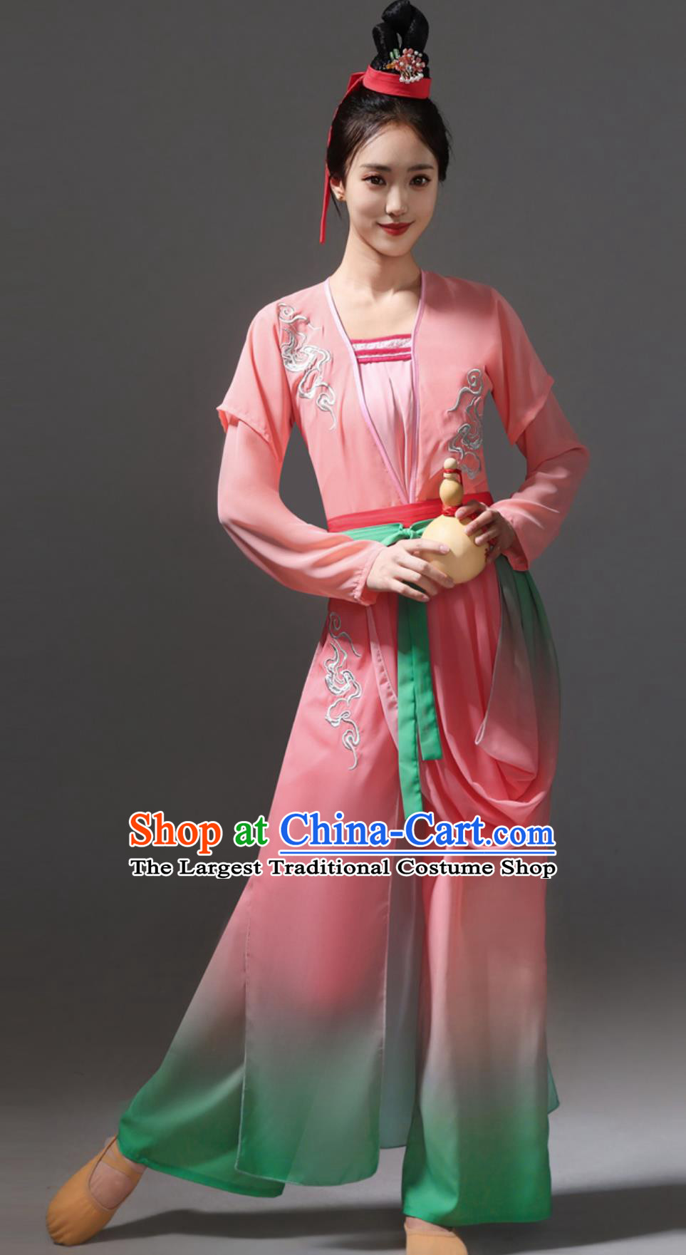 Chinese Dance Zui Hua Xi Costume Woman Solo Dance Pink Outfit Classical Dance Performance Clothing