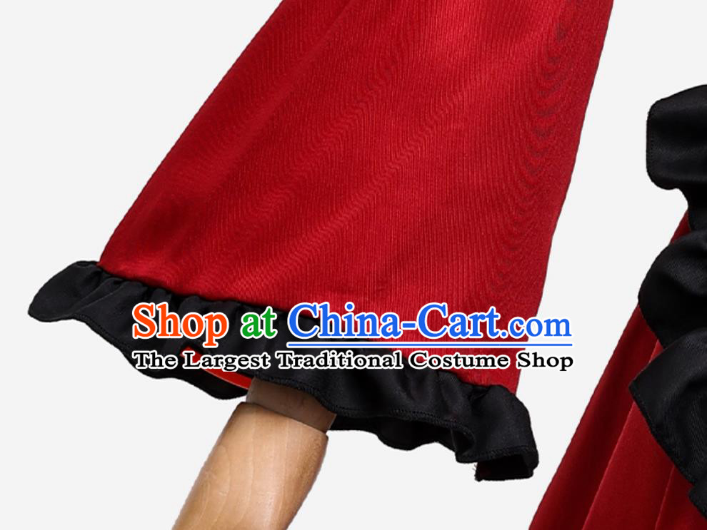Chinese New Year Lolita Maid Dress Spring Festival Lolita New Chinese Style Stage Performance Cosplay Costume