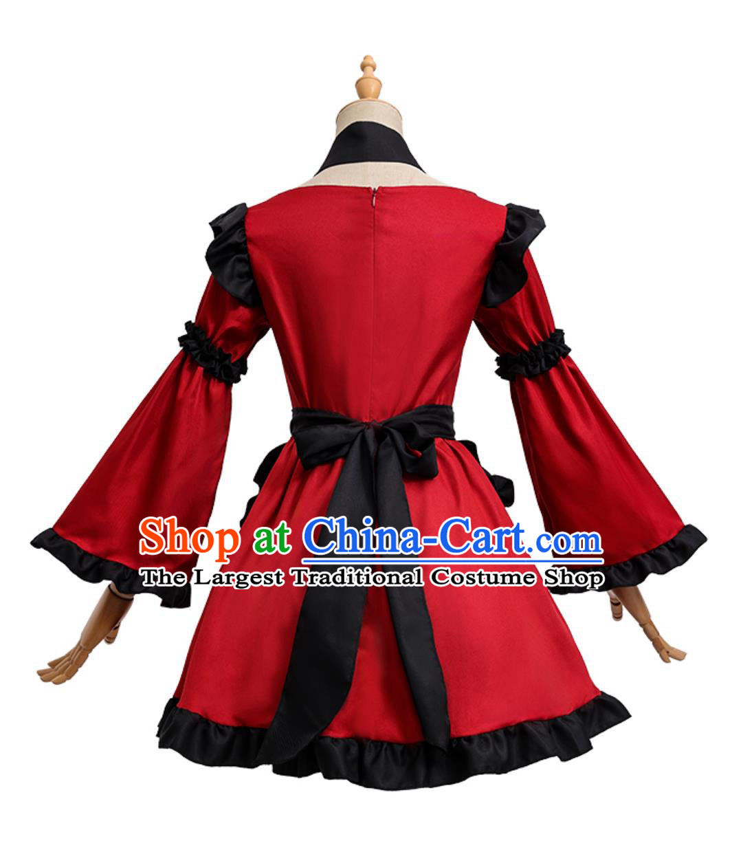 Chinese New Year Lolita Maid Dress Spring Festival Lolita New Chinese Style Stage Performance Cosplay Costume