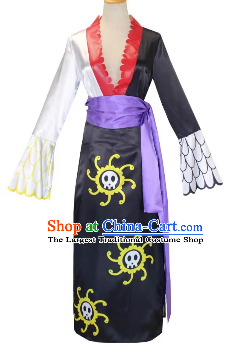 One Piece Cosplay Costume Boa Hancock Empress Snake Princess Sexy High Slit Qipao